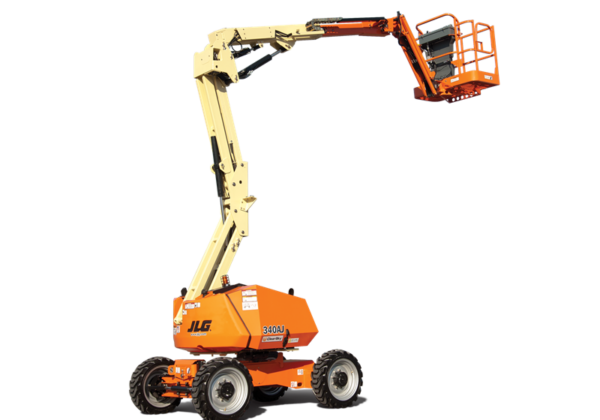 A large boom lift for hire in Geelong.