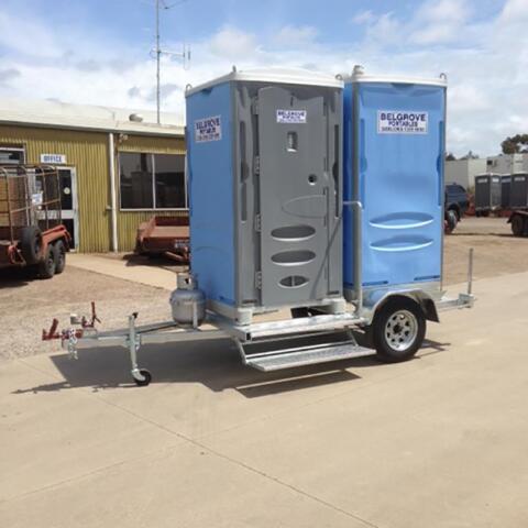 Shower and Toilet unit for hire in Geelong